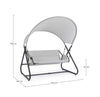 Bizzotto Dondolo da giardino Arkell Grigio