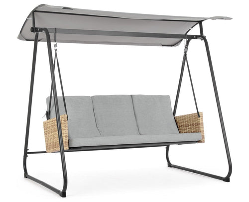 Bizzotto Dondolo da giardino Easy Grigio