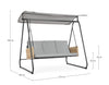 Bizzotto Dondolo da giardino Easy Grigio