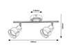 RabaLux Faretto da soffitto Blake 3184 Grigio