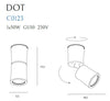 Maxlight Faretto da soffitto Dot C0123 Bianco