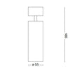 IdealLux Faretto da soffitto Dynamite PL1 Ottone