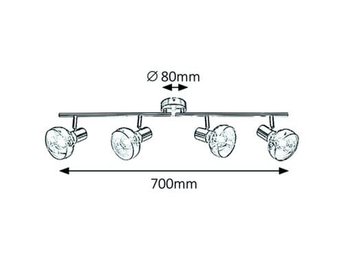 RabaLux Faretto da soffitto Holly 5550 Oro