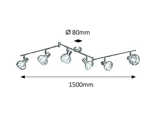 RabaLux Faretto da soffitto Holly 5553 Oro