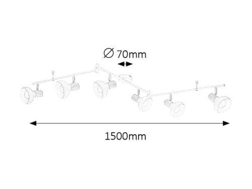 RabaLux Faretto da soffitto Holly 5948 Bianco