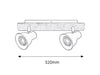 RabaLux Faretto da soffitto Mac 5903 Faggio