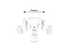 RabaLux Faretto da soffitto Mackenzie 5607 Nero