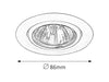 RabaLux Faretto da soffitto Relight 1092 Cromo