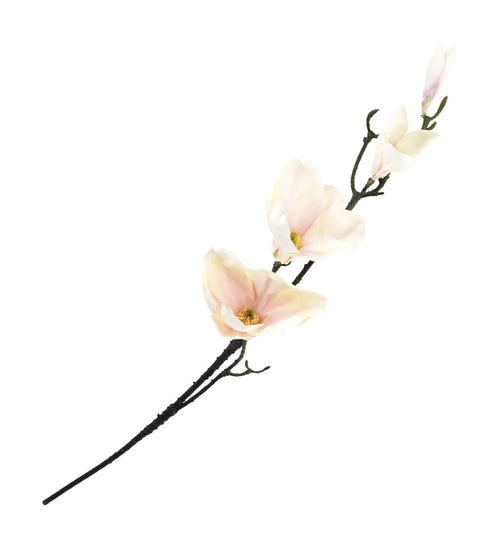 Moycor Filo di fiori artificiali Magnolia Golden Rosa Crema