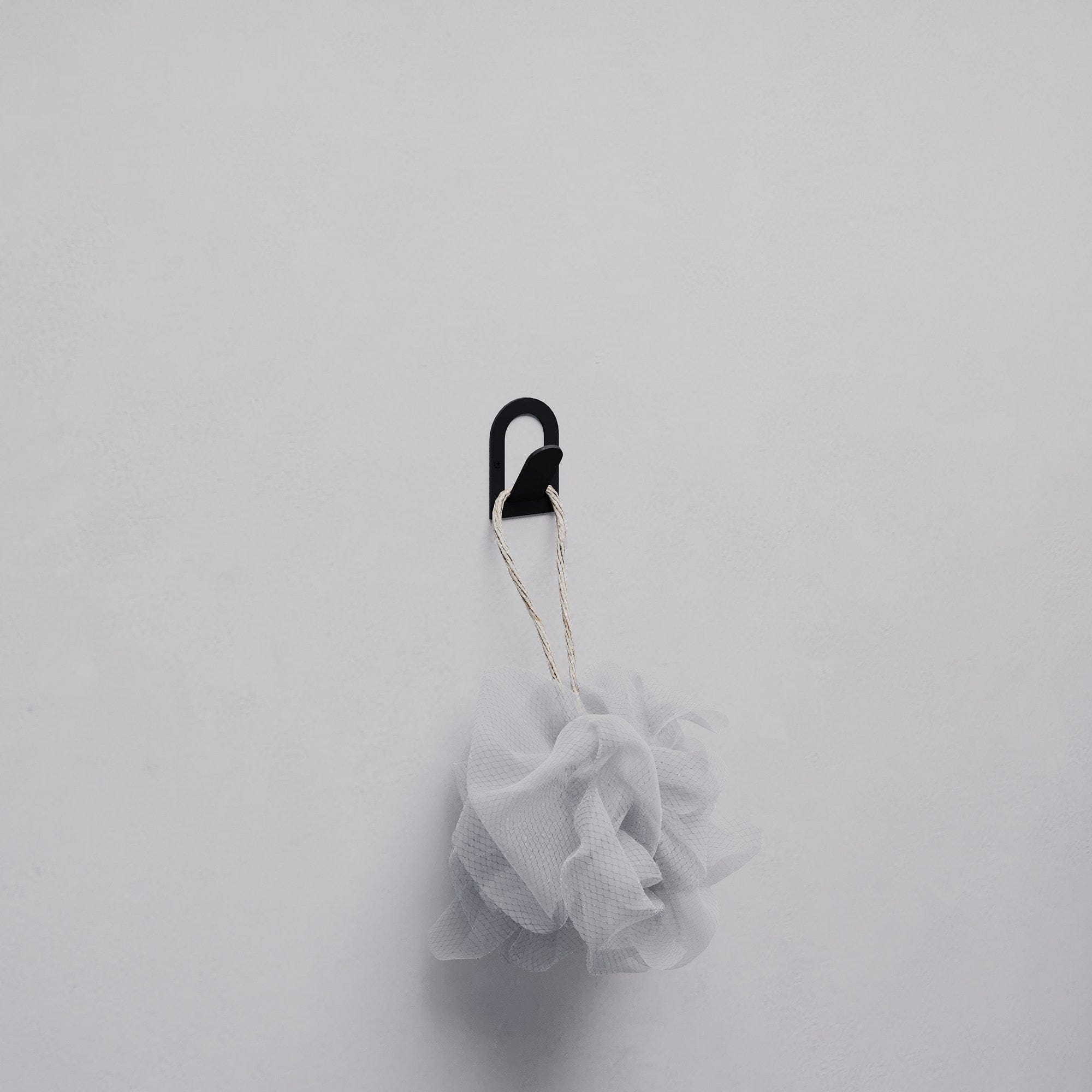 Asir Gancio da parete in metallo Astra Nero