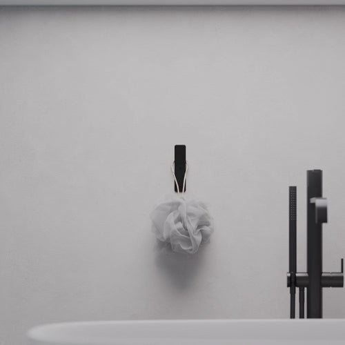 Asir Gancio da parete in metallo Hary Nero