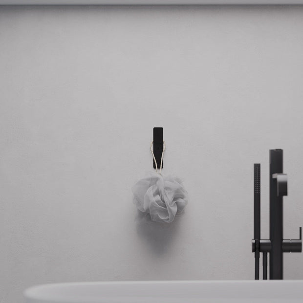 Asir Gancio da parete in metallo Hary Nero