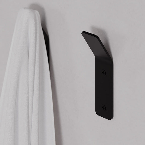 Asir Gancio da parete in metallo Hary Nero