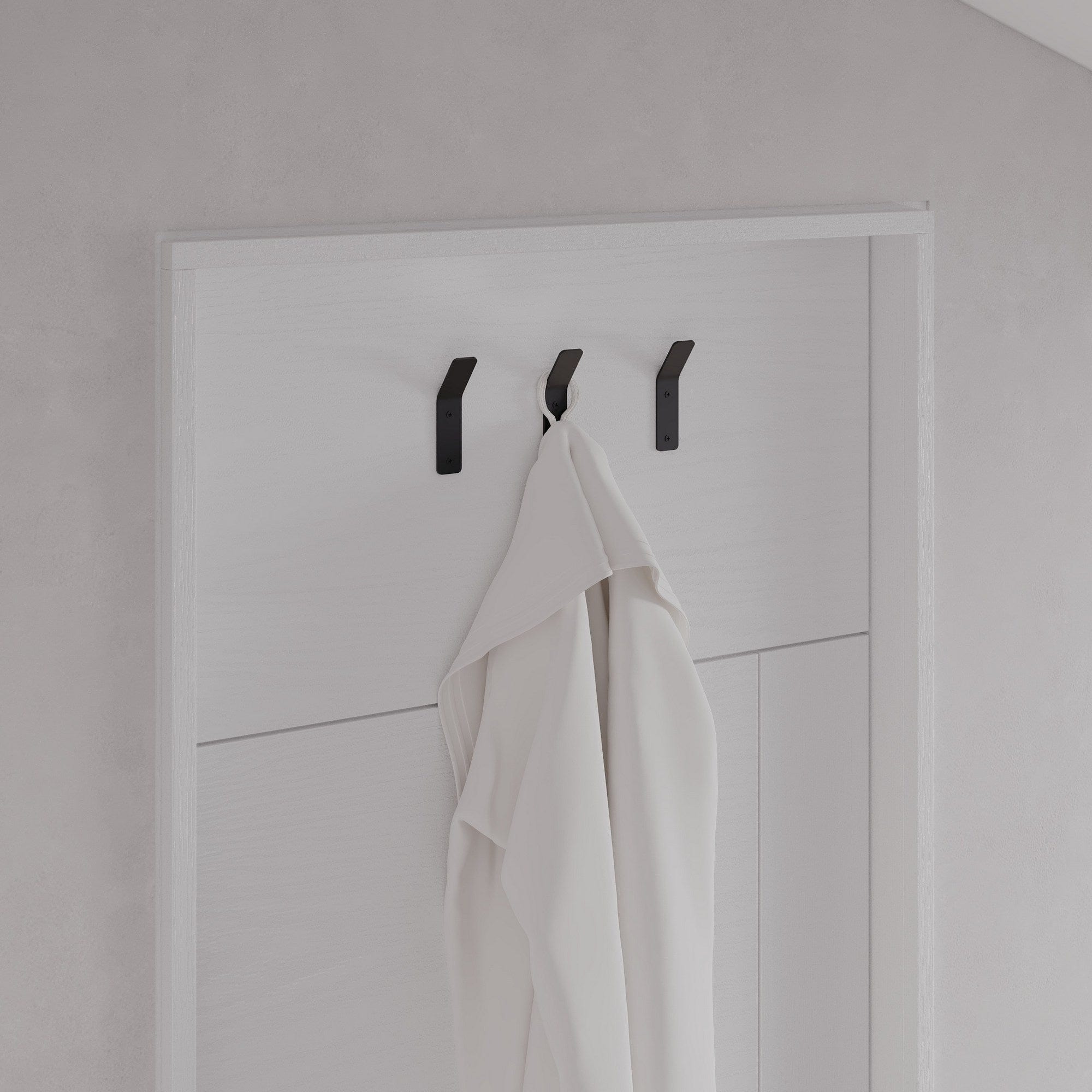 Asir Gancio da parete in metallo Hary Nero