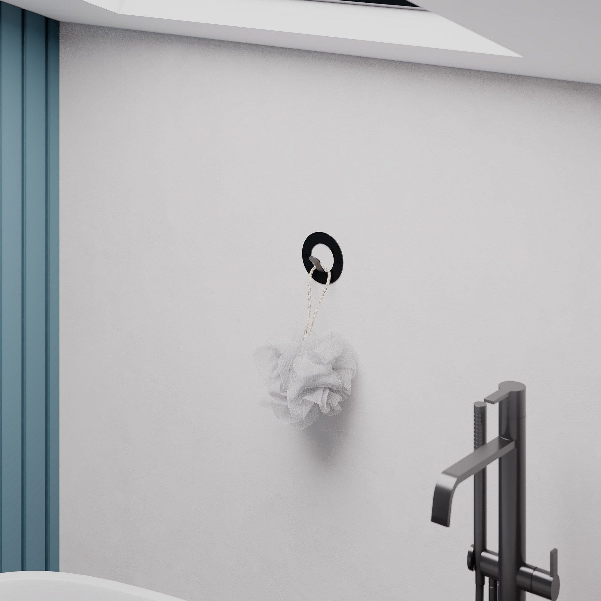 Asir Gancio da parete in metallo Kaly Nero