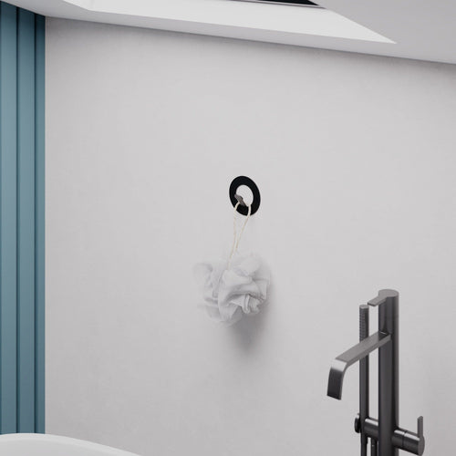 Asir Gancio da parete in metallo Kaly Nero