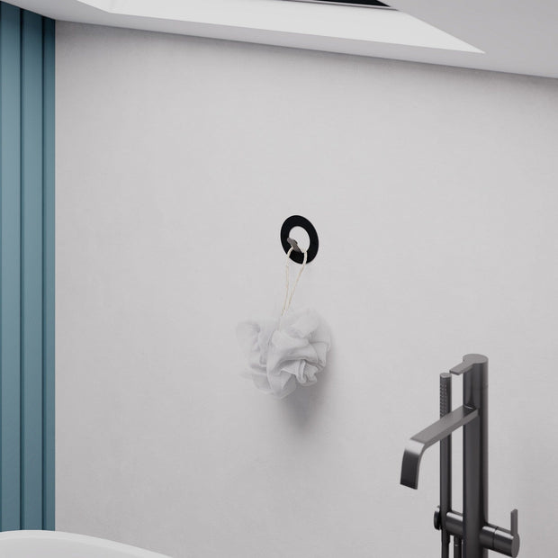 Asir Gancio da parete in metallo Kaly Nero