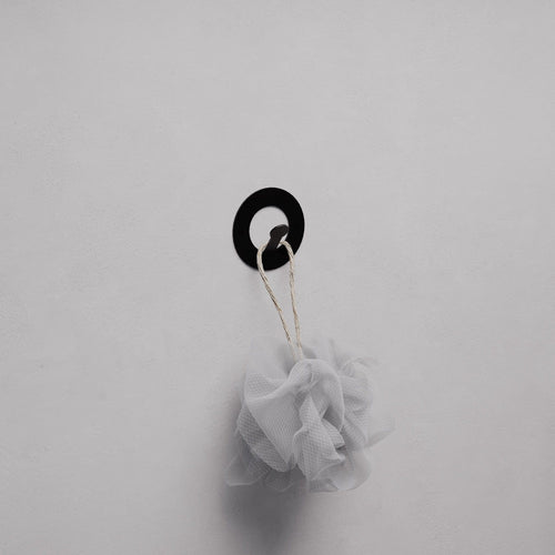 Asir Gancio da parete in metallo Kaly Nero