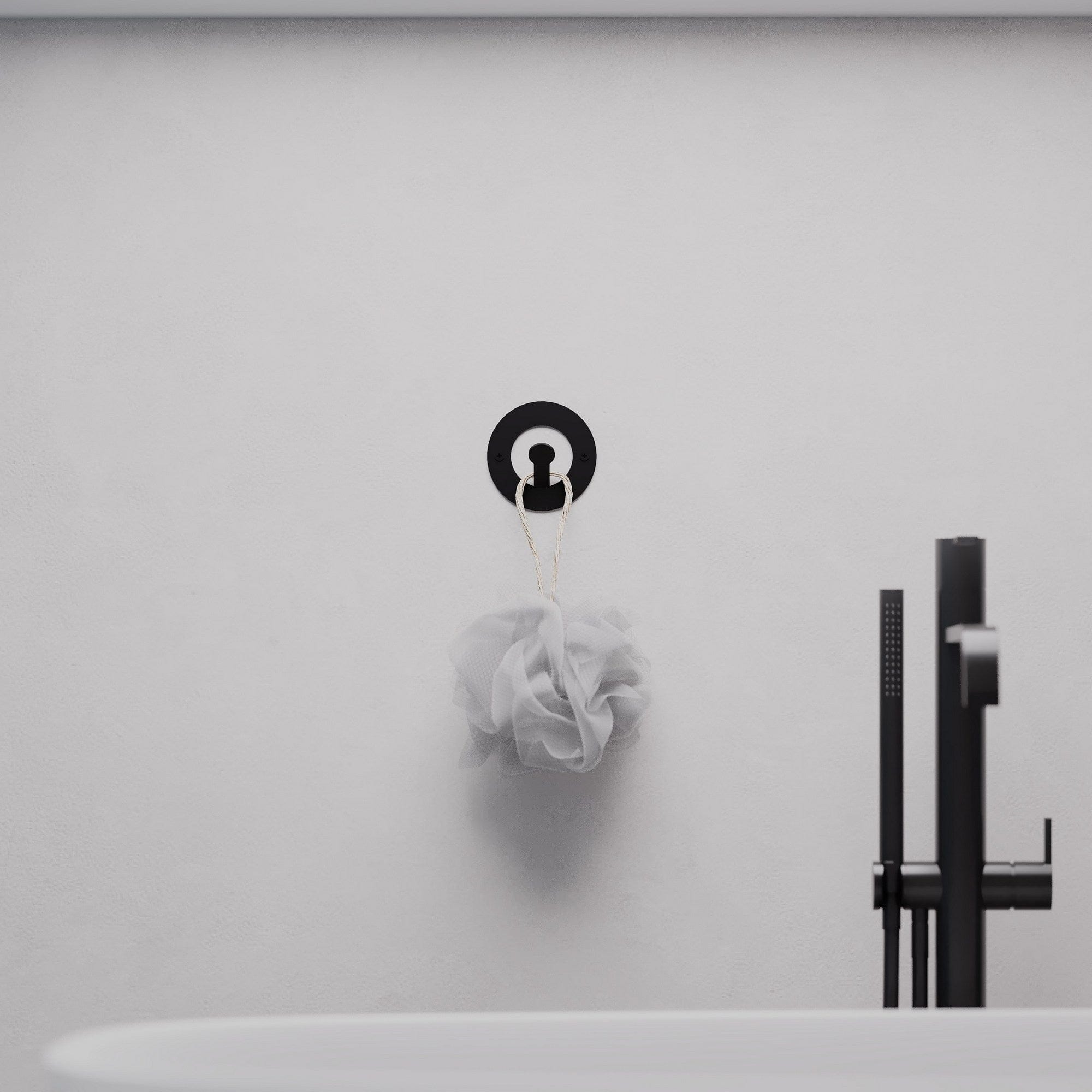 Asir Gancio da parete in metallo Kaly Nero