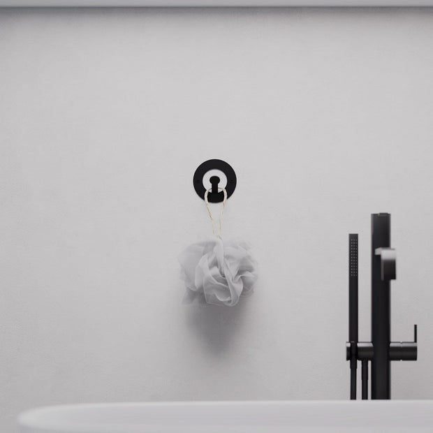 Asir Gancio da parete in metallo Kaly Nero