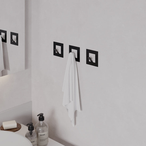 Asir Gancio da parete in metallo Kaly Nero