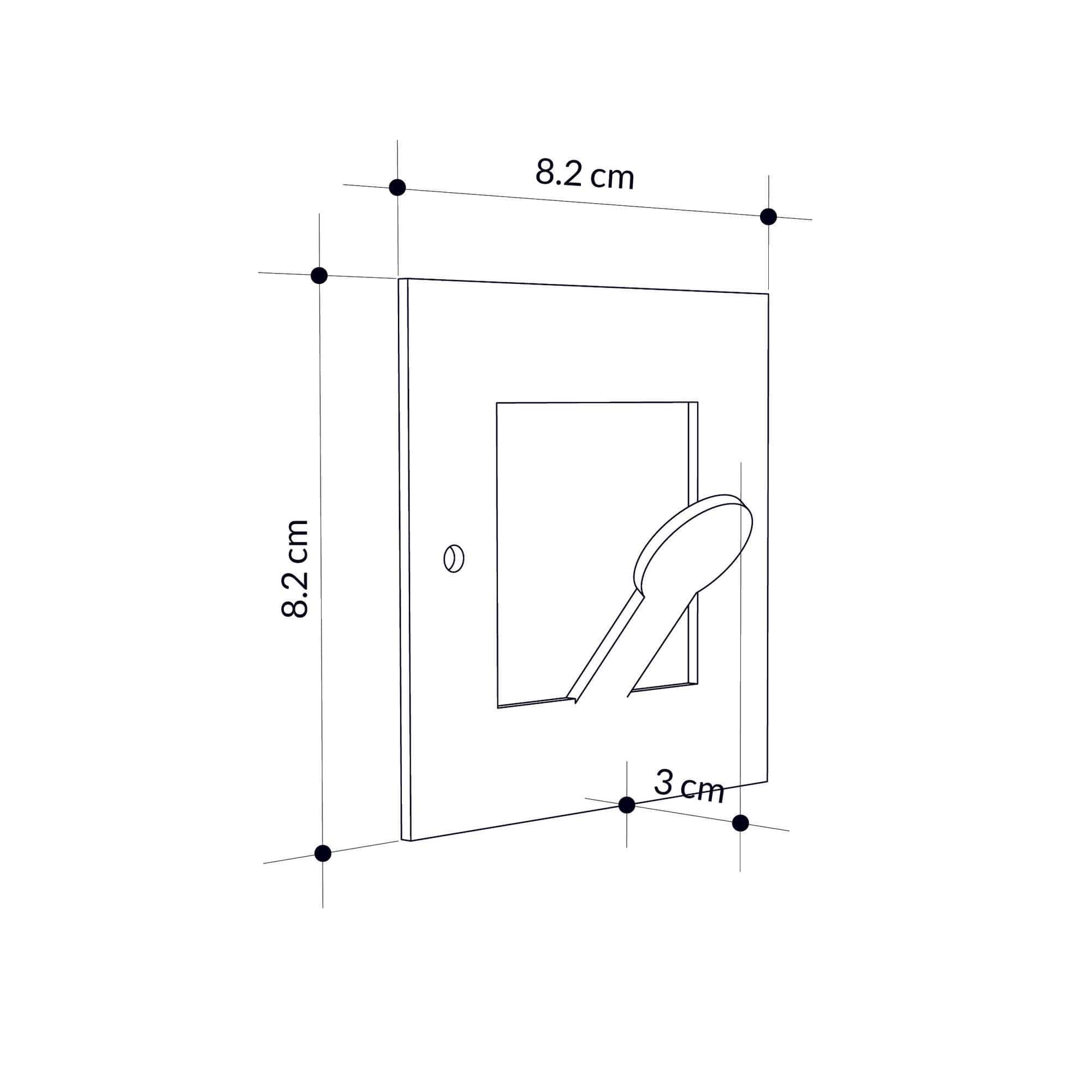 Asir Gancio da parete in metallo Kaly Nero