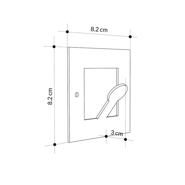 Asir Gancio da parete in metallo Kaly Nero