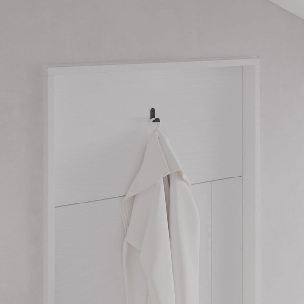 Asir Gancio da parete in metallo Leny Nero