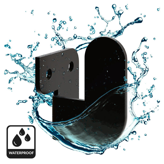 Asir Gancio da parete in metallo Luxa Nero