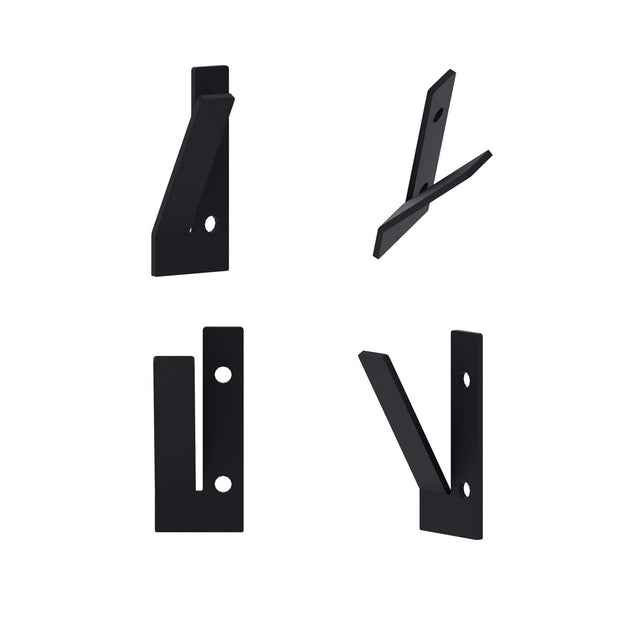 Asir Gancio da parete in metallo Nora Nero