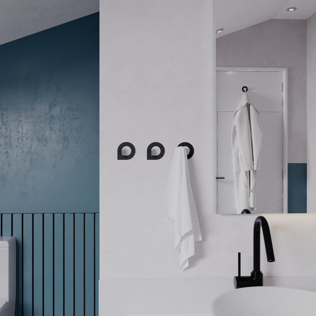 Gancio da parete in metallo Pino Nero (2)