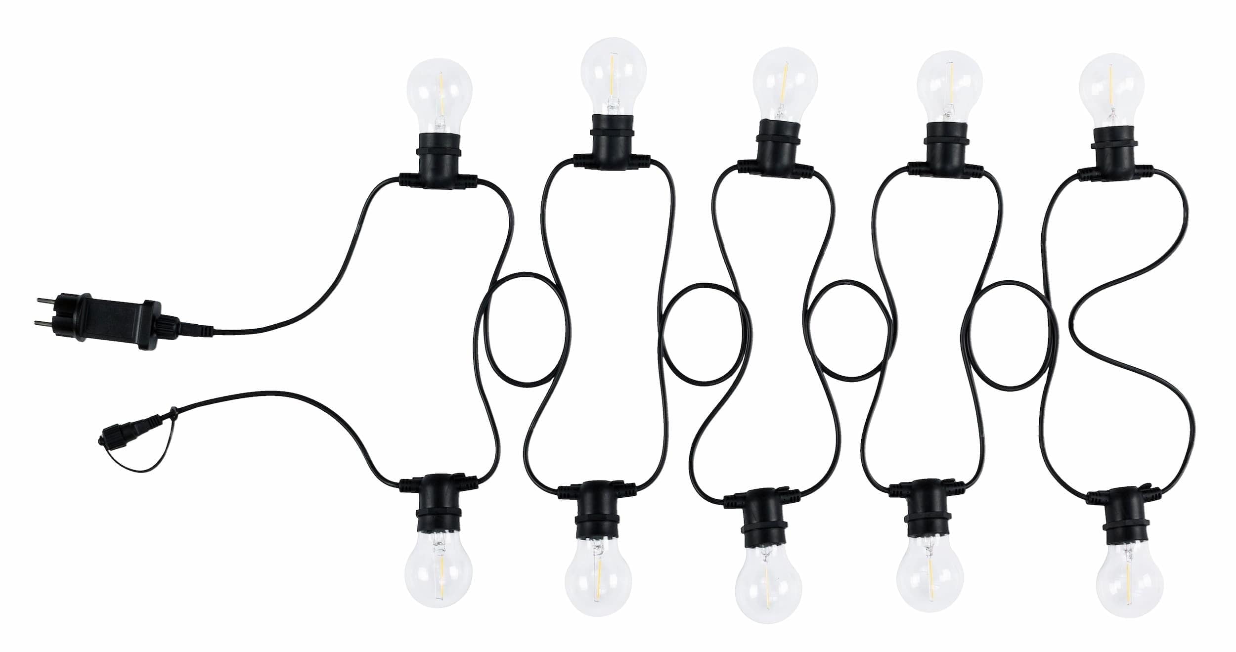 Bizzotto Ghirlanda luminosa LED da esterni, 10 luci LED Bright Trasparente