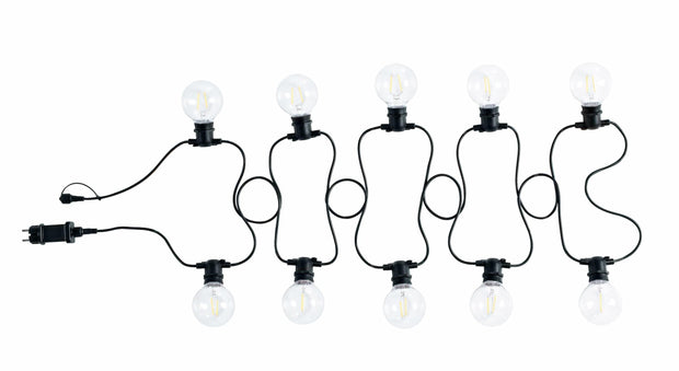 Bizzotto Ghirlanda luminosa LED da esterni, 10 luci LED Brillant Trasparente