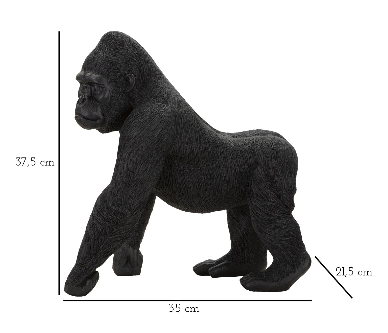Mauro Ferretti Gorilla Black cm 35x21,5x37,5