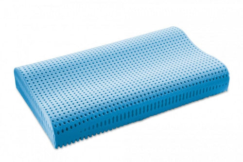 LeComfort Guanciale in schiuma Mercury Anatomica Blu, 40 x 70 cm