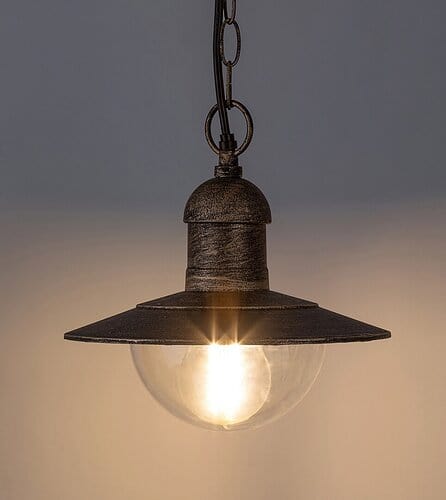 RabaLux Lampada a sospensione da esterno Oslo 8737 Oro