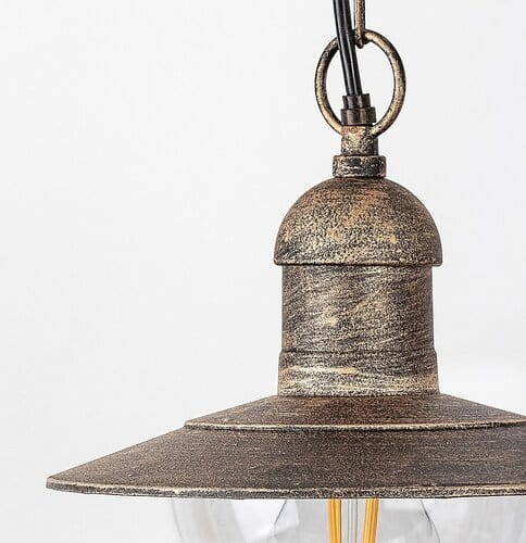RabaLux Lampada a sospensione da esterno Oslo 8737 Oro