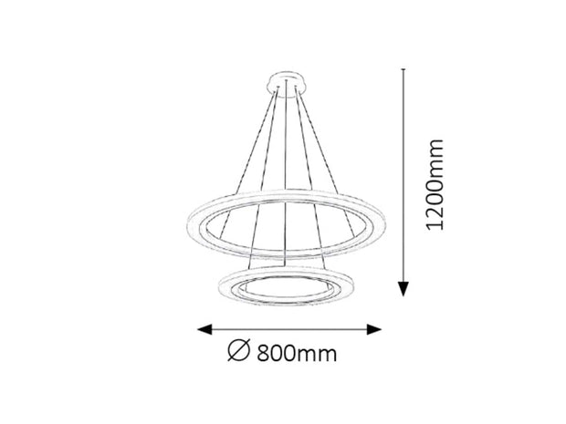 RabaLux Lampada Adrinne 2429 Argento
