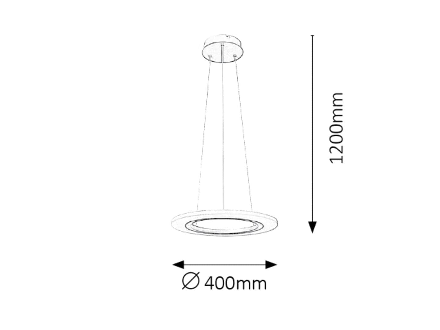 RabaLux Lampada Adrinne Single 2428 Argento