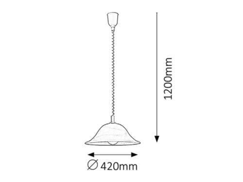 RabaLux Lampada Alabastro 3904 Bianco