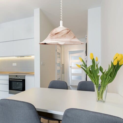 RabaLux Lampada Alabastro 3954 Bianco