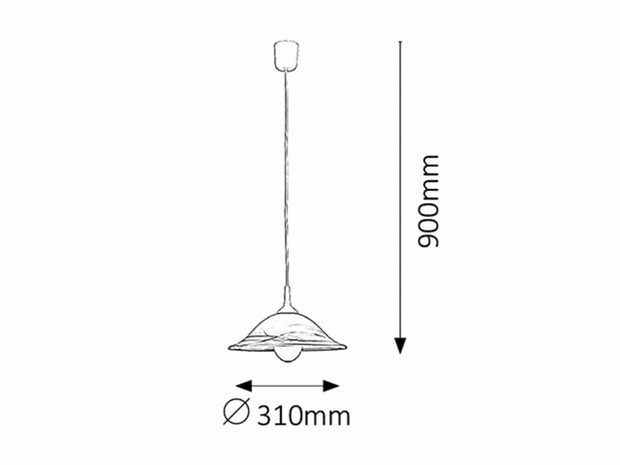 RabaLux Lampada Alabastro 3955 Bianco