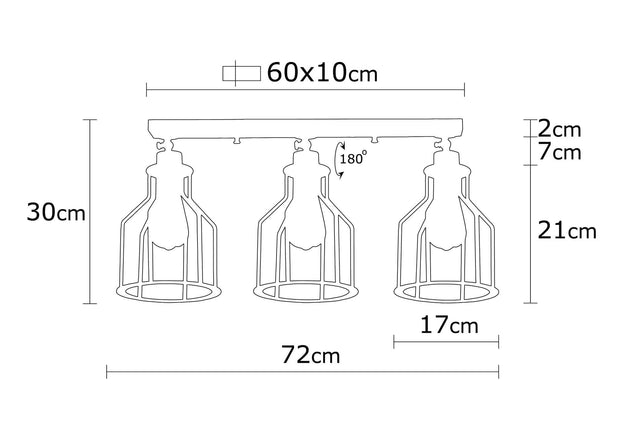 Asir Lampada Alacati N-1097 Nero