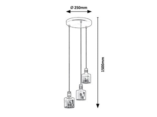 RabaLux Lampada Alberta 5092 Multicolore