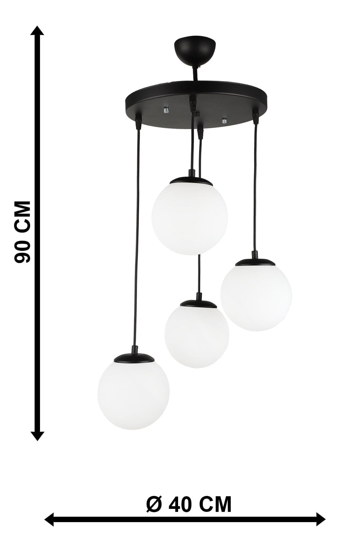 Oyo Lampada Alegro Bianco e Nero