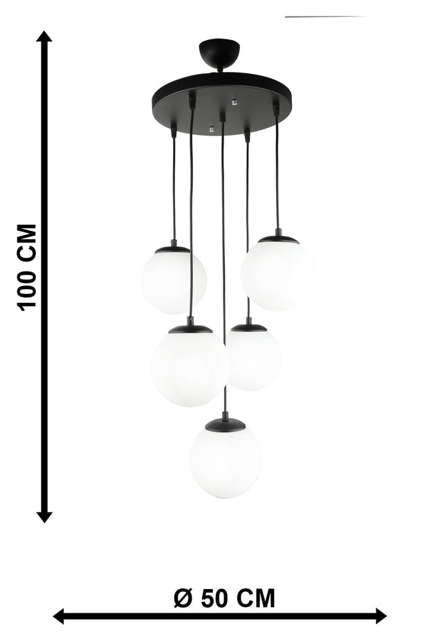 Oyo Lampada Alegro Bianco e Nero