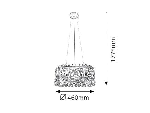 RabaLux Lampada Alessandra 2162 Bianco