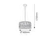 RabaLux Lampada Alessandra 2163 Bianco