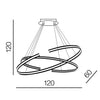 Azzarddo Lampada Alessia XL AZ3356 Nero