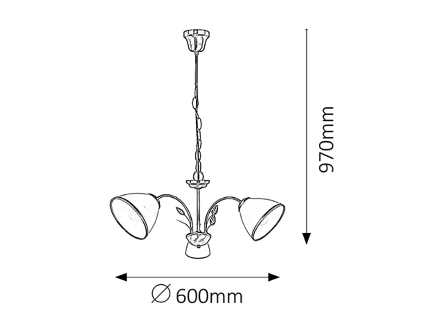RabaLux Lampada Aletta 2779 Bianco